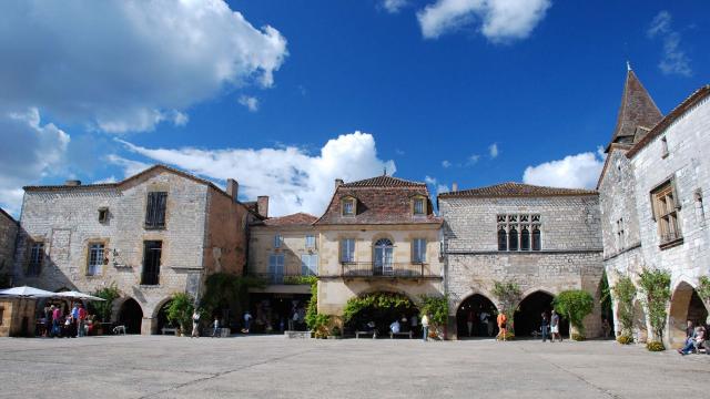 Bastide de Monpazier en Dordogne