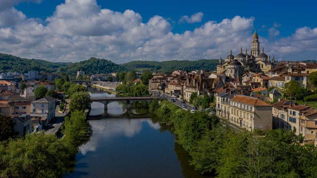 Périgueux et la rivière Isle