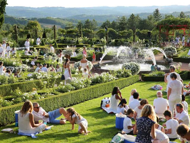 Pique Nique Blancs aux Jardins d'Eyrignac