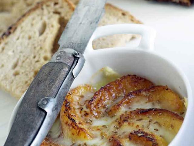 Tartine Pomme du Limousin et Tome