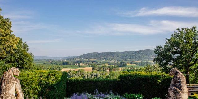 Vue depuis le Château des Milandes à Castelnaud