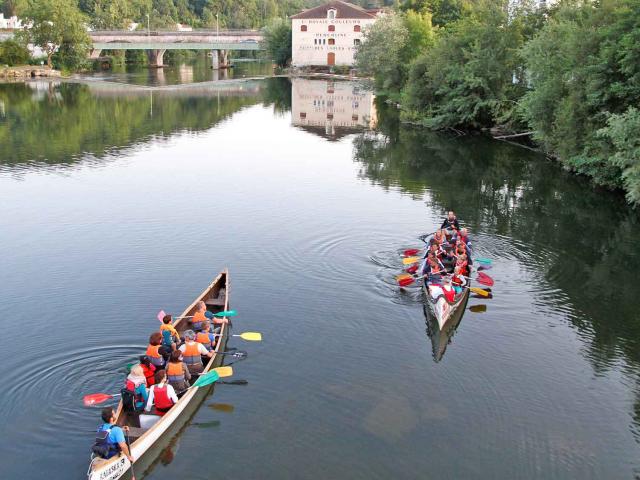 Balade en canoë Rabaska sur l'Isle à Périgueux