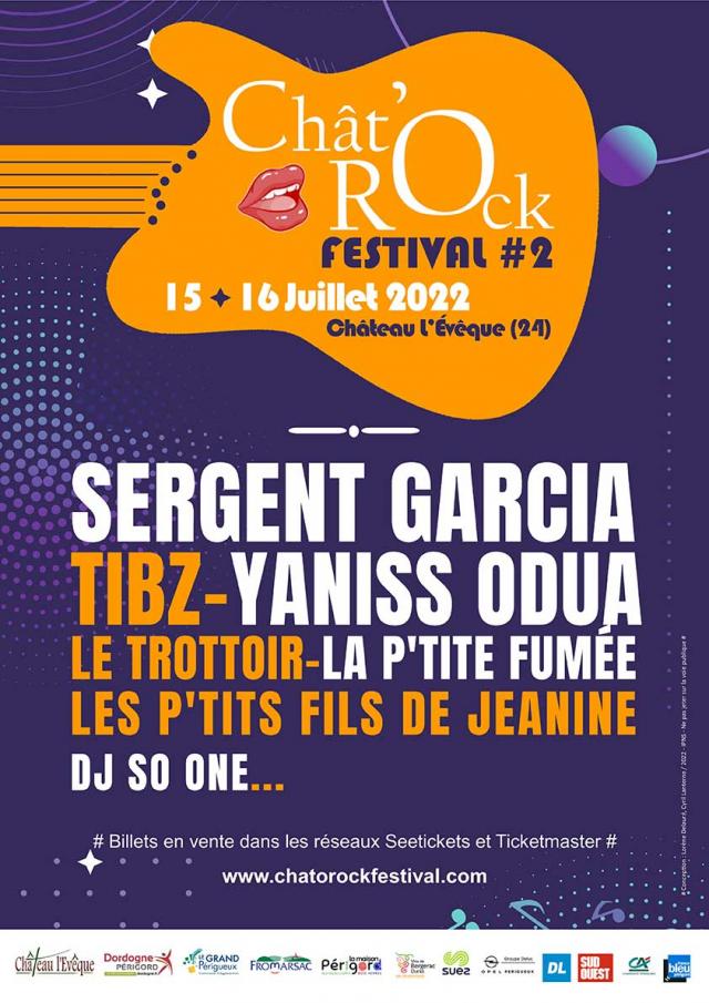 Festival Chatorock 2022 Affiche