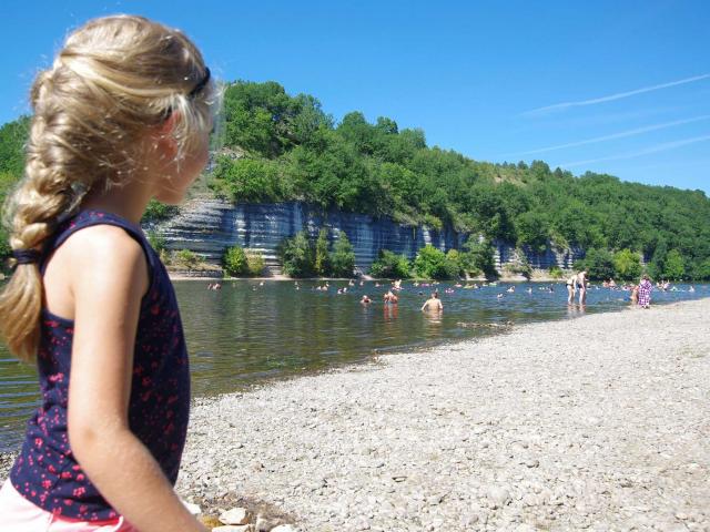 Plage du Bac de Sors à Alles-sur-Dordogne