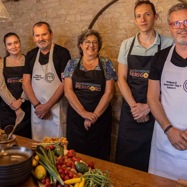 Stage de cuisine en Dordogne avec Philippe Mesuron et Philippe Escaich, anciens candidats Masterchef