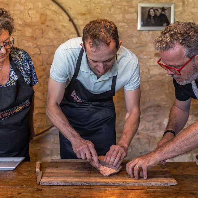 Stage de cuisine en Dordogne avec Philippe Mesuron et Philippe Escaich, anciens candidats Masterchef