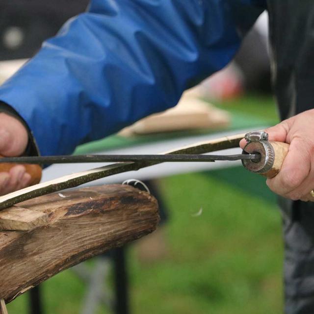 Démonstration du métier de Feuillardier - Fête du Grand Site Vallée Vézère