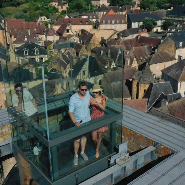 Ascenseur panoramique à Sarlat