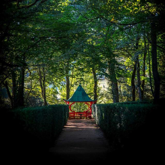 Jardins d'Eyrignac à Salignac Eyvigues - La pagode chinoise