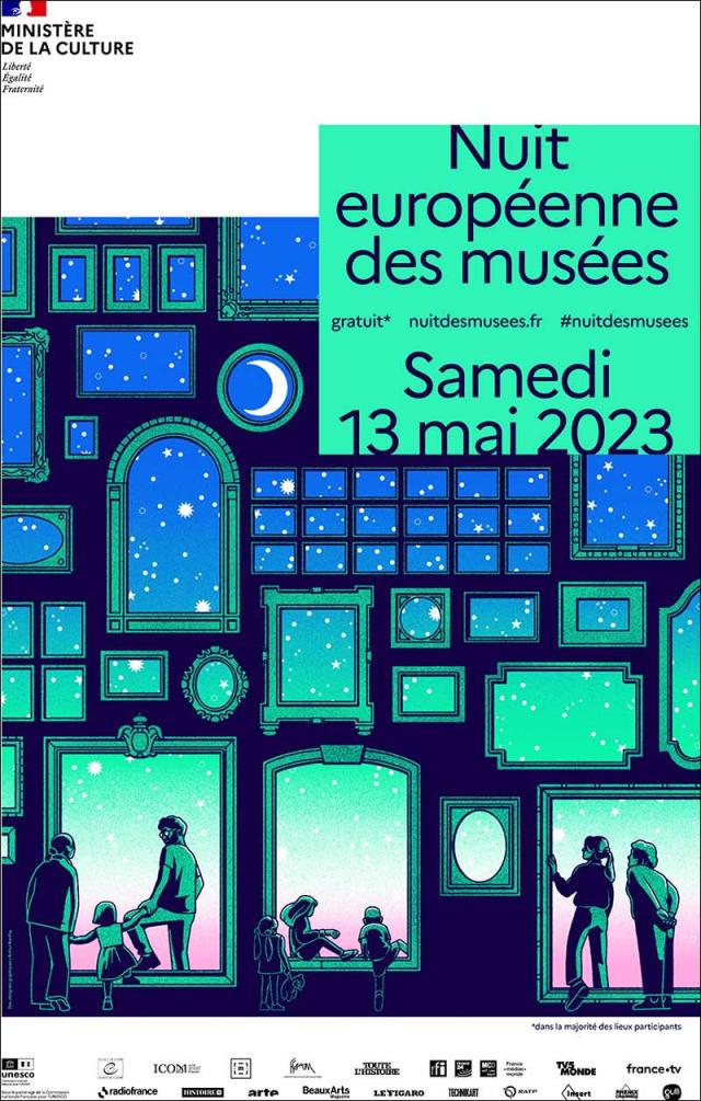 Affiche Nuit Europeenne Des Musees 2023