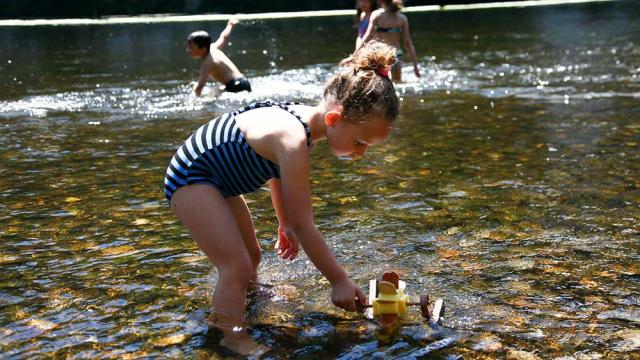 Pause fraicheur dans la Dordogne