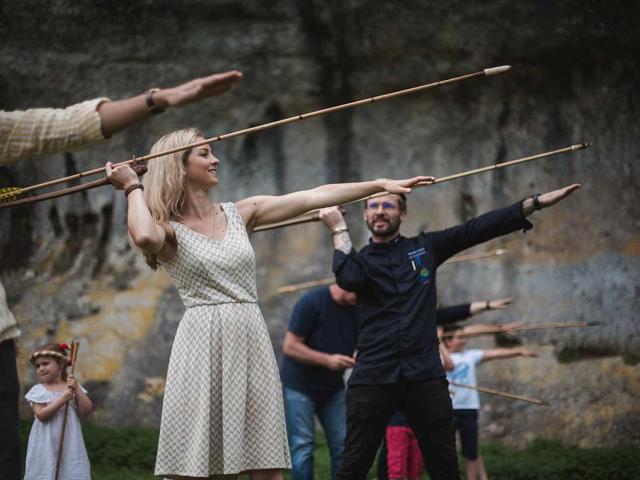 Château de Commarque - Atelier Tir au propulseur