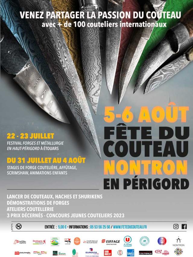 Fete Couteau Nontron 2023 Affiche