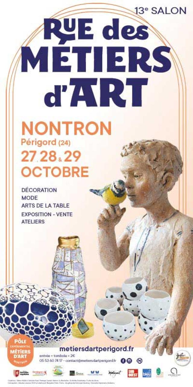 Salon Rue Metiers Art Nontron 2023 Affiche