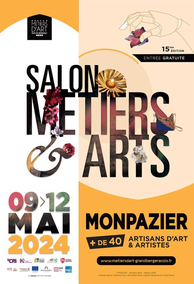 Salon Metiers Art Monpazier 2024 Affiche