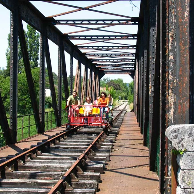 Vélorail du Périgord Vert à Corgnac sur l'Isle