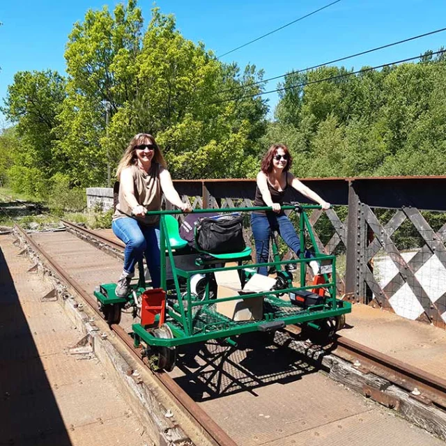 Vélorail du Périgord Vert à Corgnac sur l'Isle