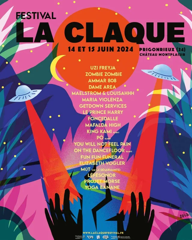 Festival La Claque Prigonrieux 2024 Affiche