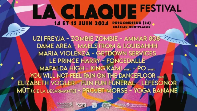 Festival Claque Prigonrieux 2024 Visuel