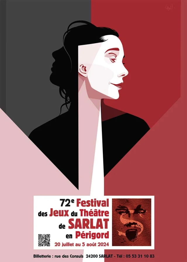 Festival des Jeux du Théâtre de Sarlat 2024 Affiche