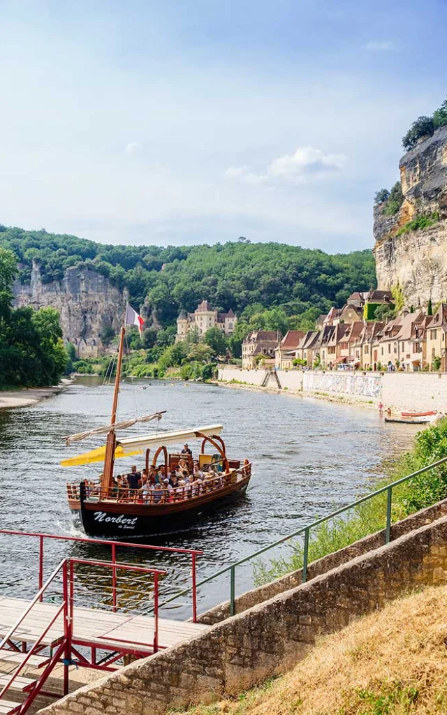 Balade en Gabare sur la rivière Dordogne