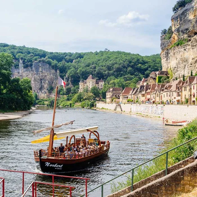 Balade en Gabare sur la rivière Dordogne