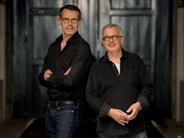 Lambert Wilson et Bruno Fontaine