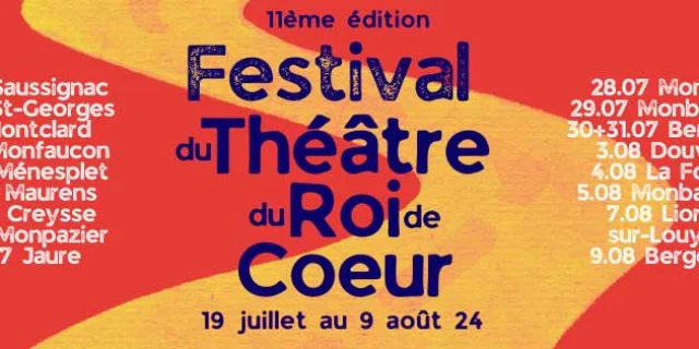 Festival Theatre Roi Coeur Maurens 2024 Visuel