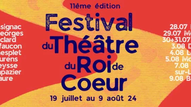 Festival Theatre Roi Coeur Maurens 2024 Visuel