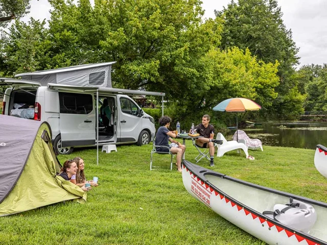 Camping au bord de la Dordogne