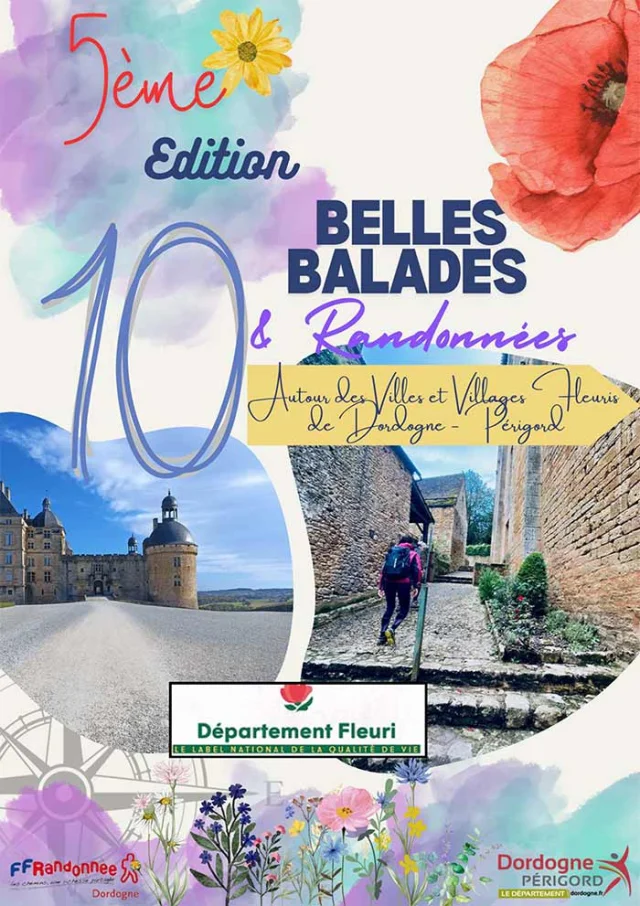 Brochure Rando Villes Villages Fleuris Dordogne 2024