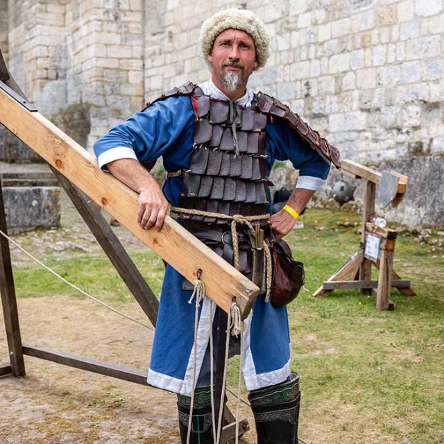 Animation médiévale avec Jean Dubois au Château de Bourdeilles