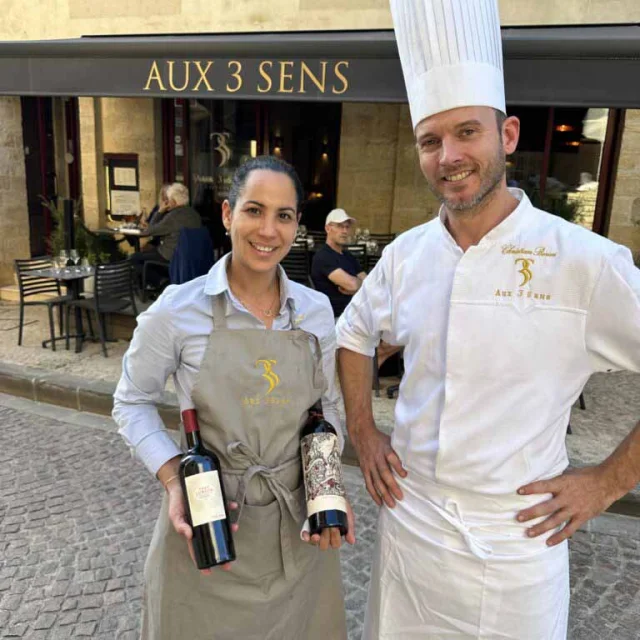 Yadira et Christian - Restaurant Aux 3 Sens à Sarlat