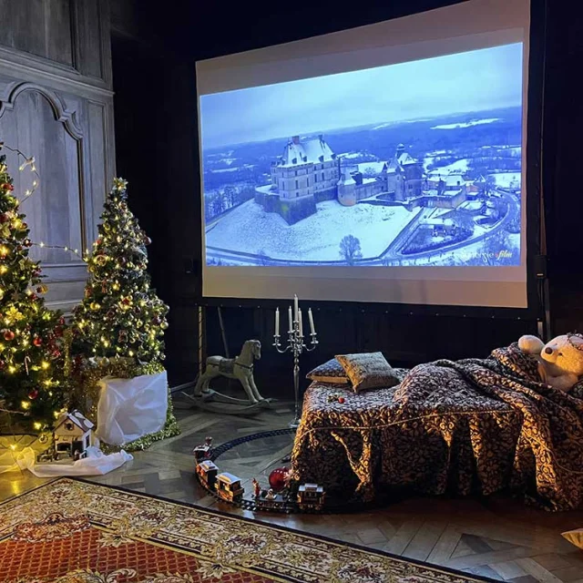 Décoration de Noël au Château de Biron