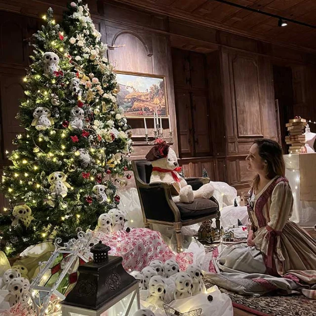 Décoration de Noël au Château de Biron