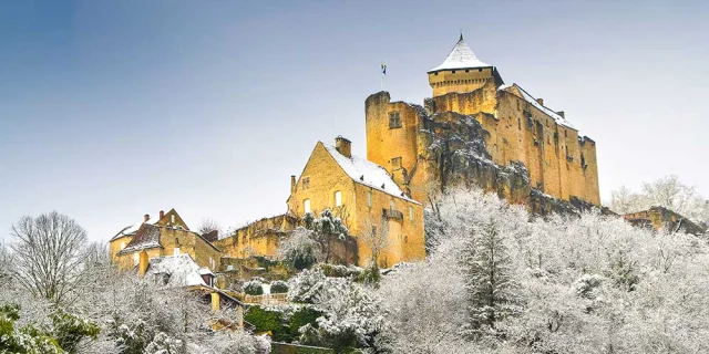 Château de Castelnaud en hiver