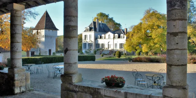 Vue Depuis Le Couvert Des Colonnes Chateau