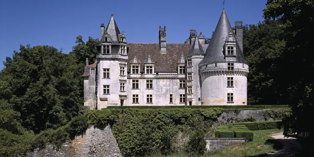 Château de Puyguilhem, vue d'ensemble côté est