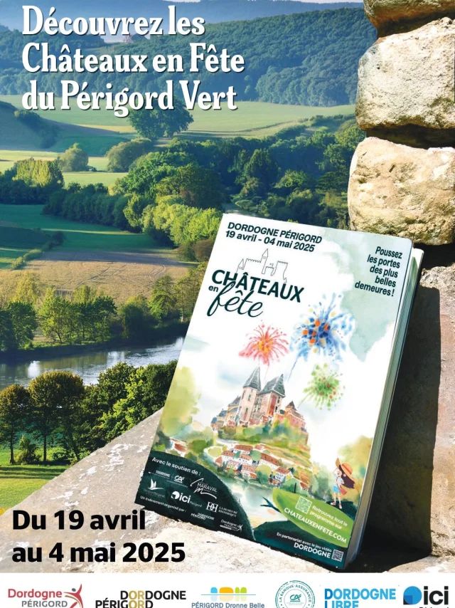 1ere de Couverture brochure Châteaux en Fête en Périgord Vert