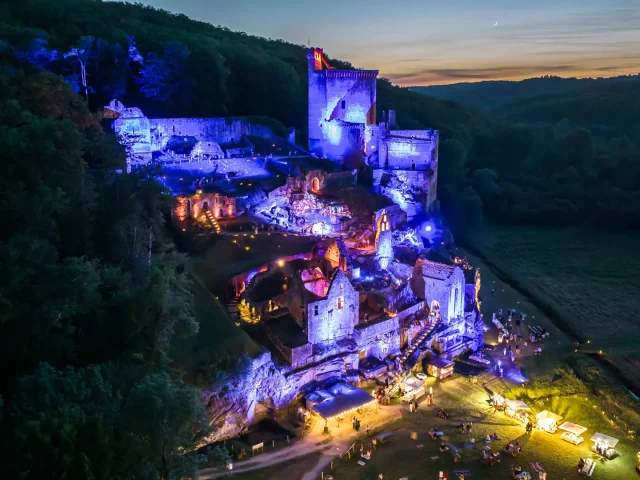 Activite Incontournable Dordogne Illuminations Chateau De Commarque 3 @declicdecolle