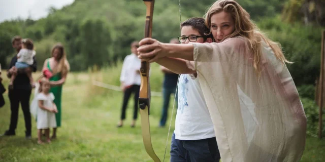 Chateau Activites Enfants Dordogne Tir A Larc Chateau De Commarque Ca 096 @erphotos