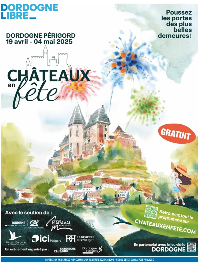 Chateaux En Fete Journal Gratuit Dordogne Libre Couverture